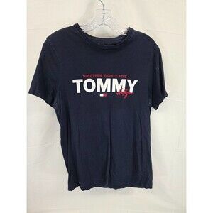 Tommy Hilfiger Mens Blue Short Sleeve Crew Neck Pullover T Shirt Size SZ S